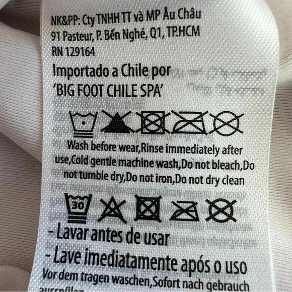 Cotton On Kids Girls Kerrie One Piece Orange and White Checkered Swimsuit Size 8 - Picture 7 of 8